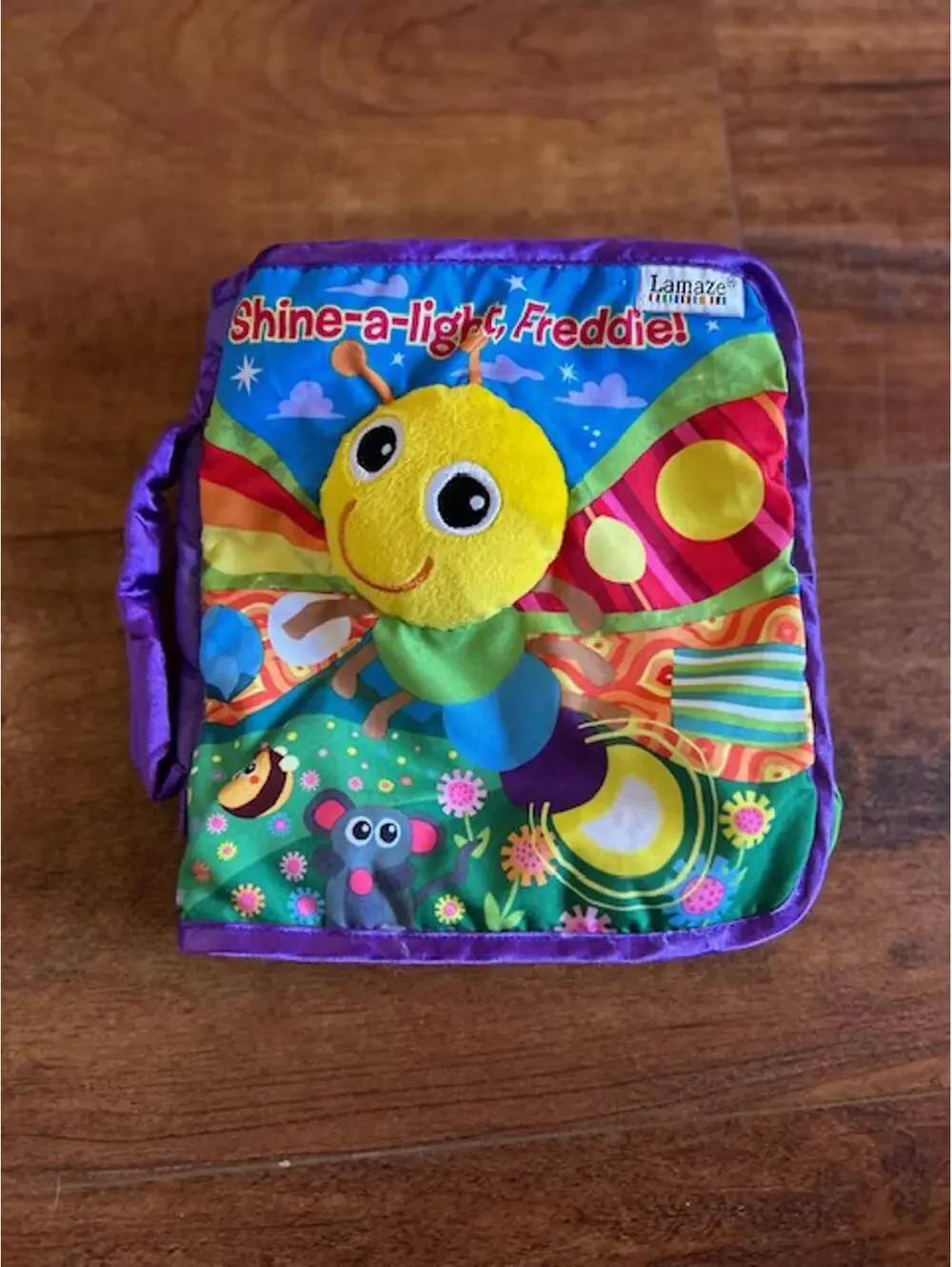 Set of 4 Lamaze Soft Fabric Baby Books with Plush Toys